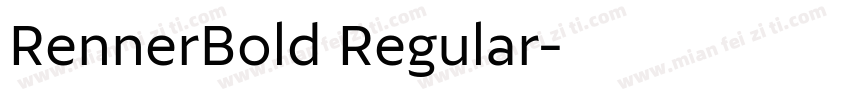 RennerBold Regular字体转换